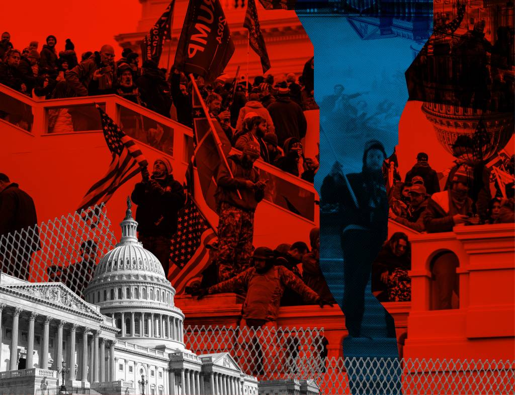 Uma turba invade o congresso americano, e Dow Jones bate recorde