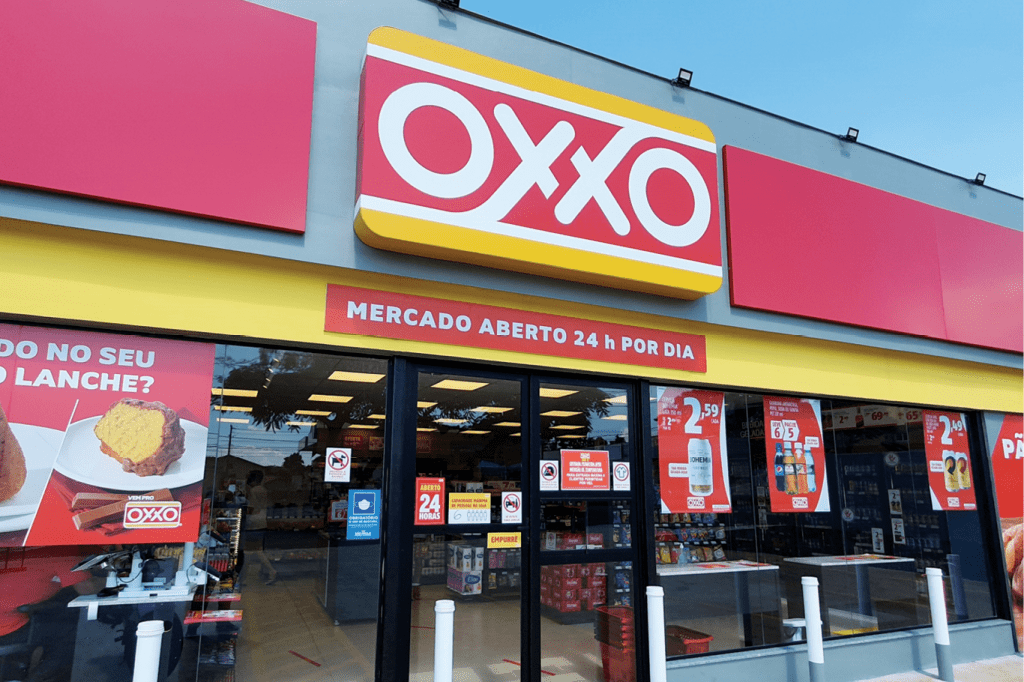 Fachada do mercado Oxxo