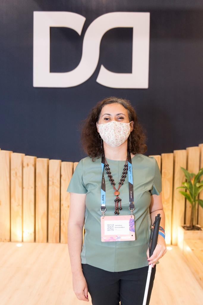Janaina Bernardino, paciente deficiente visual -