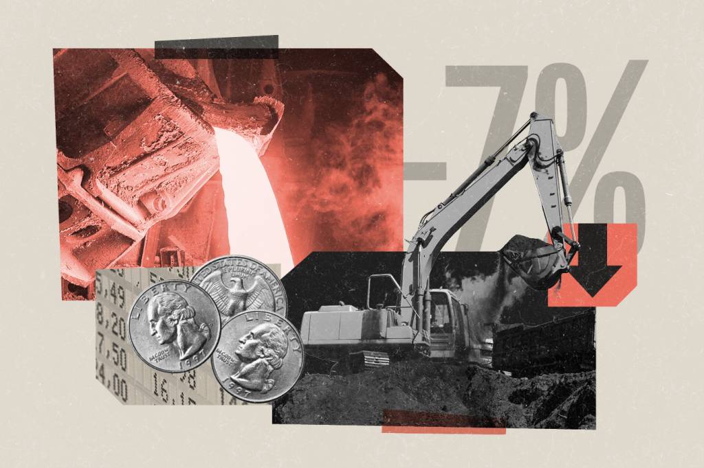 Vale derrete junto com o minério: -7% 