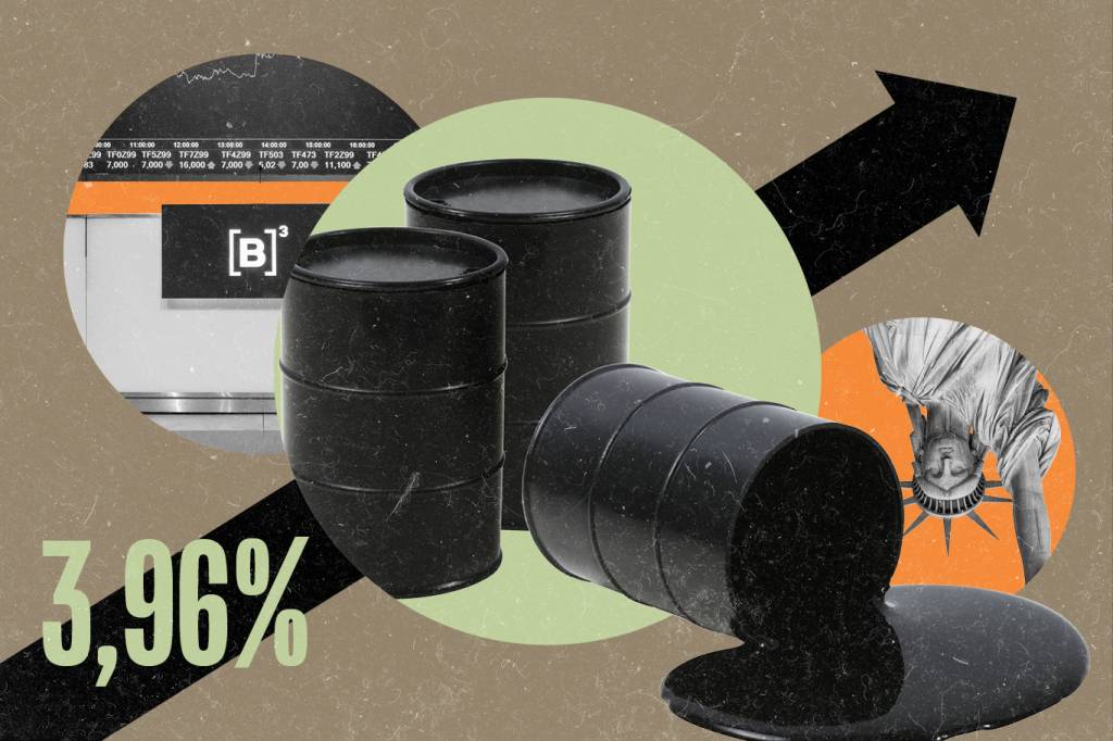 Barril em alta de 3,96% puxa PETR4 – e Ibovespa fecha no verde, ao contrário de NY