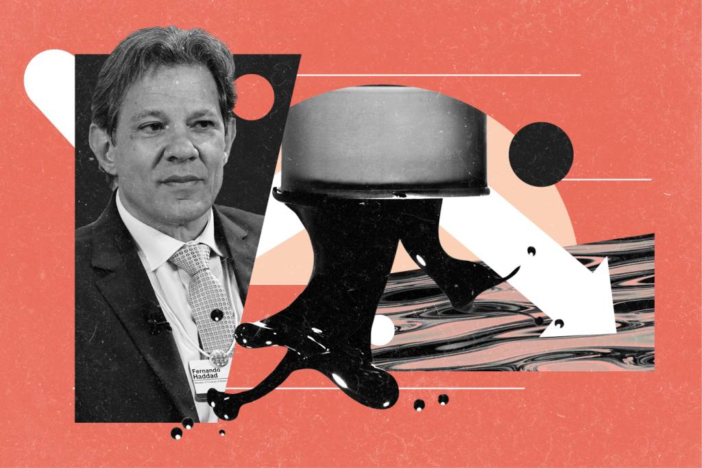 Haddad confirma imposto sobre exportação de petróleo cru; PETR4 despenca 3,5% e derruba Ibovespa