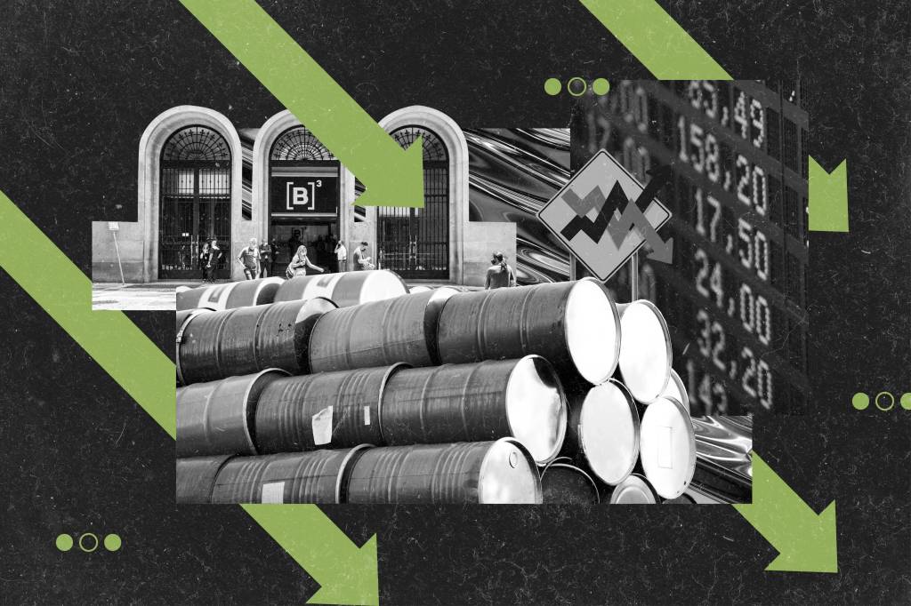 PETR4, PRIO3 e RRRP3 disparam – e Ibovespa cai – após alta de 6,3% no barril