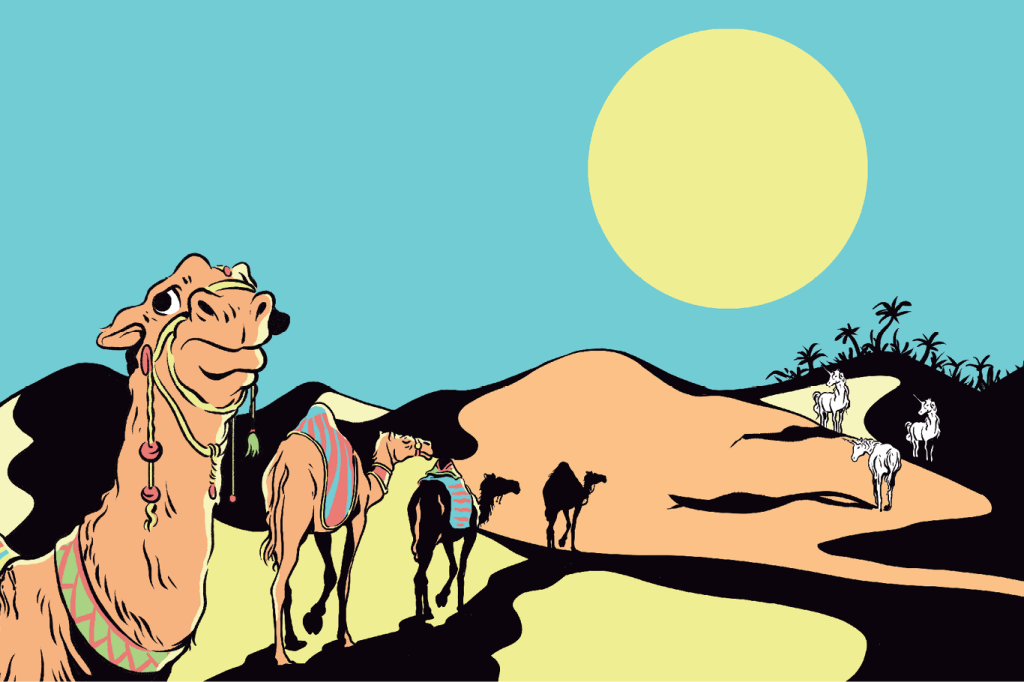 Tchau unicórnios, agora é a vez das startups camelos